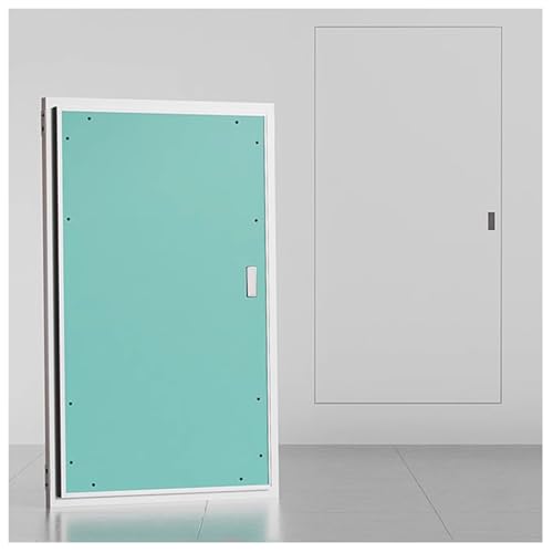 Trockenbau-Revisionsklappe Mit Griff, Lackierbare Wand-Revisionstür for Versteckte Rohrleitungen, Tragbare Gipskarton-Revisionsklappe, Flächenbündig Montierte Inspektionstür (40x90cm) von SHZYJBRY