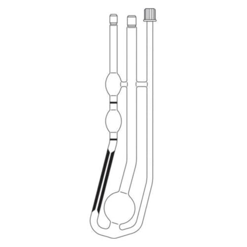 SI Analytics Glas Cannon-Fenske Routine Viskosimeter, 54621, 7ml-12ml Füllvolumen, 245mm Länge von SI Analytics