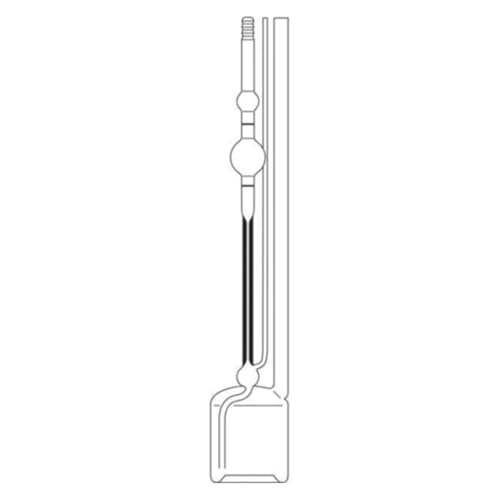 SI Analytics Glas Ubbelohde Viskosimete, 53200 DIN, Kalibriert, 15ml-75ml Füllvolumen, 290mm Länge von SI Analytics