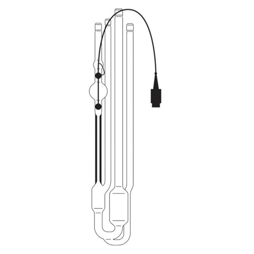 SI Analytics Glas Ubbelohde Viskosimete, 54500, ASTM Kalibriert, 18ml-22ml Füllvolumen, 290mm Länge von SI Analytics