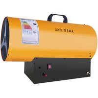 Heizkanone Gasheizgebläse Gasheizer Heißluftgebläse Bauheizer Bautrockner Heizgerät Heizstrahler Mit Überhitzungsschutz, 50kW - Sial von SIAL