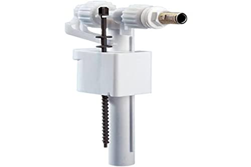 SIAMP 92545 COU70373, Schallgedämpfter Schwimmerhahn Seiteneinlauf 95L, Hydraulische Absperrung, Regulierbarer Wasserstand, Nippel 3/8° Messing vernickelt, Betriebsbereich 0,5 bis 16 bar von SIAMP