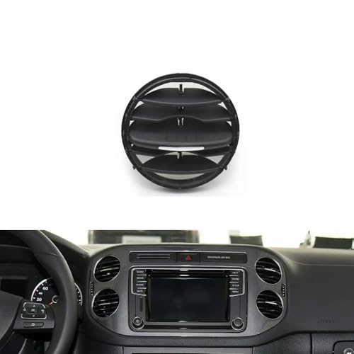 SIAQWYENZ 1/2 STÜCKE Auto Vorne Hinten Klimaanlage AC Vent Grille Air Vent Abdeckung for VW Volkswagen Tiguan 2010 2011 2012 2013 2014-2017 Lüftungskanal für Armaturenbrett(Middle 1PC) von SIAQWYENZ