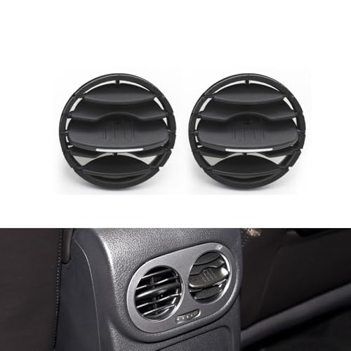 SIAQWYENZ 1/2 STÜCKE Auto Vorne Hinten Klimaanlage AC Vent Grille Air Vent Abdeckung for VW Volkswagen Tiguan 2010 2011 2012 2013 2014-2017 Lüftungskanal für Armaturenbrett(Rear 2PCS) von SIAQWYENZ