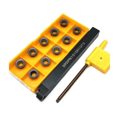 SIAQWYENZ Externe Drehen Werkzeug Halter SRDPN1010H10 SRDPN1212H10 SRDPN1616H10 SRDPN2020K for RPMT10T3 Langweilig Bar Hartmetall Einfügen Klinge Werkzeughalter(SRDPN1010H10) von SIAQWYENZ