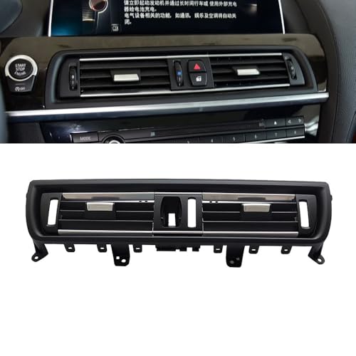 SIAQWYENZ LHD RHD Vorne Hinten Klimaanlage AC Vent Grille Outlet Panel Abdeckung for BMW 6 Series F06 F12 F13 630 635 640 645 650 2011-2018 Lüftungskanal für Armaturenbrett(Central) von SIAQWYENZ