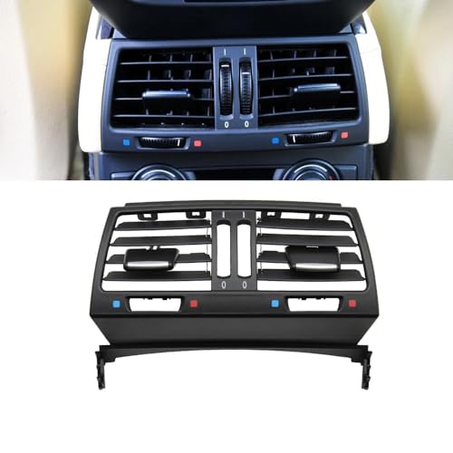SIAQWYENZ LHD RHD Vorne Zentral Links Rechts Hinten Klimaanlage AC Vent Grille Outlet Abdeckung for BMW X5 X6 E70 E71 E72 2007-2013 Lüftungskanal für Armaturenbrett(Rear C) von SIAQWYENZ