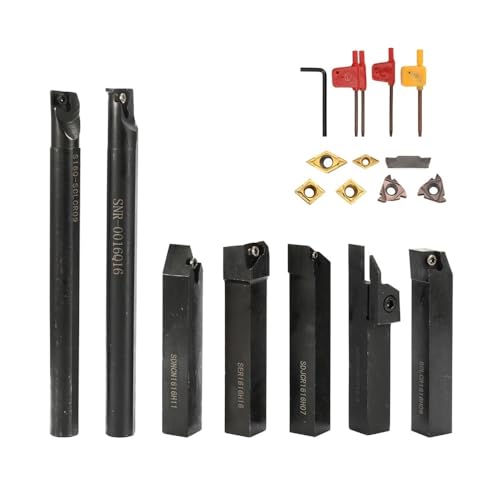 SIAQWYENZ Nutwerkzeughalter 10 mm 12 mm 16 mm Vollhartmetall-Einsatzhalter Bohrstangenschaft Drehwerkzeug Holzdrehwerkzeug Holz DIY Werkzeughalter(16mm) von SIAQWYENZ