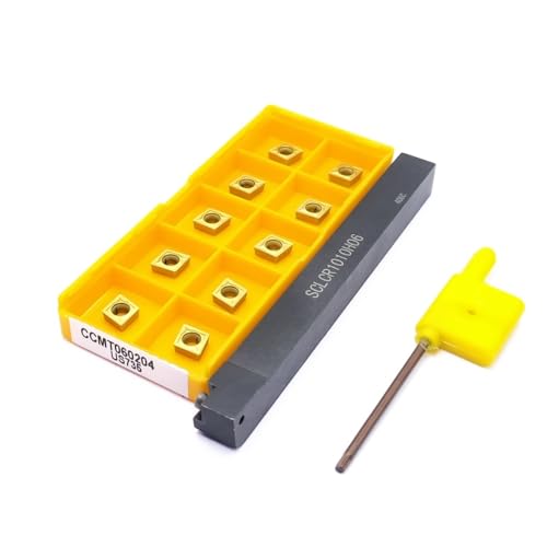 SIAQWYENZ SCLCR1212H06 SCLCR1010H06 SCLCR1616H06 Externe Drehen Werkzeug Post CCMT060204 CCGT060202/04/08 CCMT060204/08-SM Hartmetall Einsätze Werkzeughalter(SCLCR10 and US735) von SIAQWYENZ