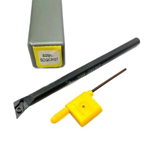SIAQWYENZ SDQCR SDQCR07 S10K S12M S16Q Interne Kühlung Drehen Werkzeug Wolfram Stahl Schraube Bohren Bar DCMT070204 Hartmetall Klingen Drehmaschine Werkzeug Werkzeughalter(S08K SDQCR07 Right) von SIAQWYENZ