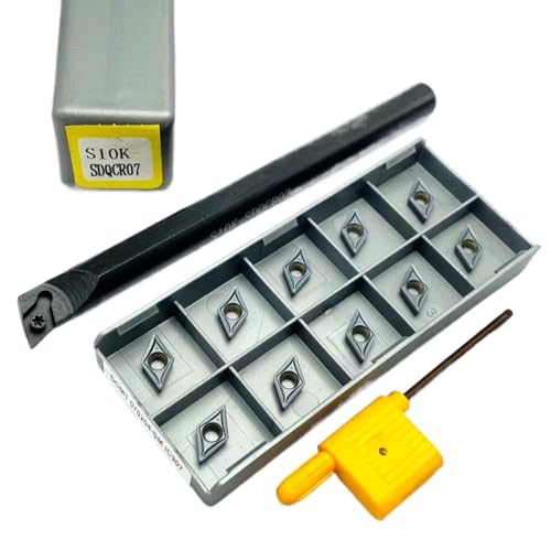 SIAQWYENZ SDQCR SDQCR07 S10K S12M S16Q Interne Kühlung Drehen Werkzeug Wolfram Stahl Schraube Bohren Bar DCMT070204 Hartmetall Klingen Drehmaschine Werkzeug Werkzeughalter(S10K and IC907) von SIAQWYENZ