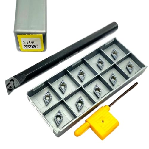 SIAQWYENZ SDQCR SDQCR07 S10K S12M S16Q Interne Kühlung Drehen Werkzeug Wolfram Stahl Schraube Bohren Bar DCMT070204 Hartmetall Klingen Drehmaschine Werkzeug Werkzeughalter(S10K and IC908) von SIAQWYENZ
