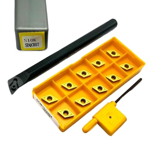 SIAQWYENZ SDQCR SDQCR07 S10K S12M S16Q Interne Kühlung Drehen Werkzeug Wolfram Stahl Schraube Bohren Bar DCMT070204 Hartmetall Klingen Drehmaschine Werkzeug Werkzeughalter(S10K and UE6020) von SIAQWYENZ