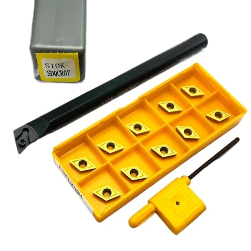 SIAQWYENZ SDQCR SDQCR07 S10K S12M S16Q Interne Kühlung Drehen Werkzeug Wolfram Stahl Schraube Bohren Bar DCMT070204 Hartmetall Klingen Drehmaschine Werkzeug Werkzeughalter(S10K and US735) von SIAQWYENZ