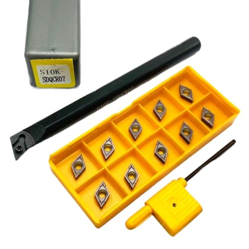 SIAQWYENZ SDQCR SDQCR07 S10K S12M S16Q Interne Kühlung Drehen Werkzeug Wolfram Stahl Schraube Bohren Bar DCMT070204 Hartmetall Klingen Drehmaschine Werkzeug Werkzeughalter(S10K and UVP15TF) von SIAQWYENZ