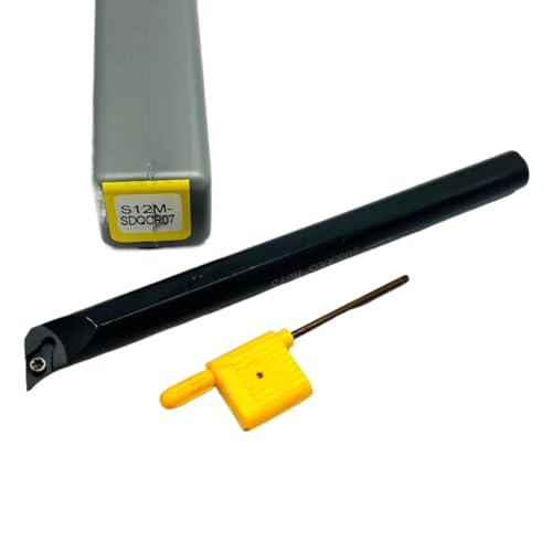 SIAQWYENZ SDQCR SDQCR07 S10K S12M S16Q Interne Kühlung Drehen Werkzeug Wolfram Stahl Schraube Bohren Bar DCMT070204 Hartmetall Klingen Drehmaschine Werkzeug Werkzeughalter(S12M SDQCR07 Right) von SIAQWYENZ