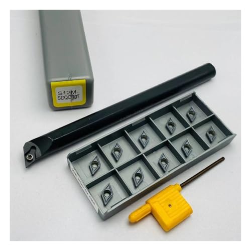 SIAQWYENZ SDQCR SDQCR07 S10K S12M S16Q Interne Kühlung Drehen Werkzeug Wolfram Stahl Schraube Bohren Bar DCMT070204 Hartmetall Klingen Drehmaschine Werkzeug Werkzeughalter(S12M and IC908) von SIAQWYENZ