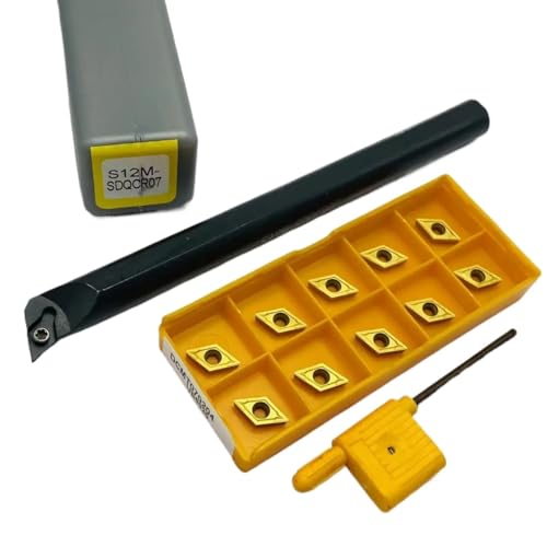 SIAQWYENZ SDQCR SDQCR07 S10K S12M S16Q Interne Kühlung Drehen Werkzeug Wolfram Stahl Schraube Bohren Bar DCMT070204 Hartmetall Klingen Drehmaschine Werkzeug Werkzeughalter(S12M and UE6020) von SIAQWYENZ