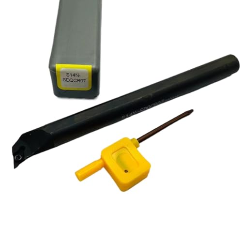 SIAQWYENZ SDQCR SDQCR07 S10K S12M S16Q Interne Kühlung Drehen Werkzeug Wolfram Stahl Schraube Bohren Bar DCMT070204 Hartmetall Klingen Drehmaschine Werkzeug Werkzeughalter(S14N SDQCR07 Right) von SIAQWYENZ