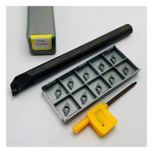 SIAQWYENZ SDQCR SDQCR07 S10K S12M S16Q Interne Kühlung Drehen Werkzeug Wolfram Stahl Schraube Bohren Bar DCMT070204 Hartmetall Klingen Drehmaschine Werkzeug Werkzeughalter(S14N and IC908) von SIAQWYENZ