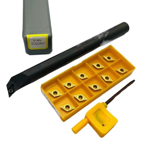 SIAQWYENZ SDQCR SDQCR07 S10K S12M S16Q Interne Kühlung Drehen Werkzeug Wolfram Stahl Schraube Bohren Bar DCMT070204 Hartmetall Klingen Drehmaschine Werkzeug Werkzeughalter(S14N and US735) von SIAQWYENZ