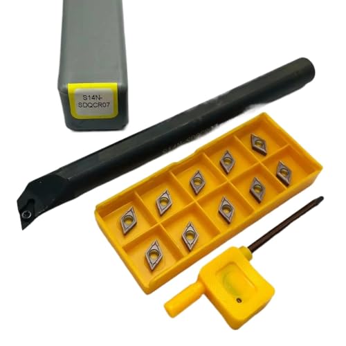 SIAQWYENZ SDQCR SDQCR07 S10K S12M S16Q Interne Kühlung Drehen Werkzeug Wolfram Stahl Schraube Bohren Bar DCMT070204 Hartmetall Klingen Drehmaschine Werkzeug Werkzeughalter(S14N and VP15TF) von SIAQWYENZ