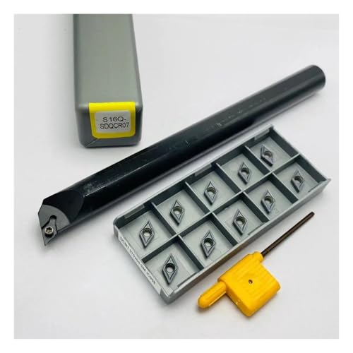 SIAQWYENZ SDQCR SDQCR07 S10K S12M S16Q Interne Kühlung Drehen Werkzeug Wolfram Stahl Schraube Bohren Bar DCMT070204 Hartmetall Klingen Drehmaschine Werkzeug Werkzeughalter(S16Q and IC908) von SIAQWYENZ