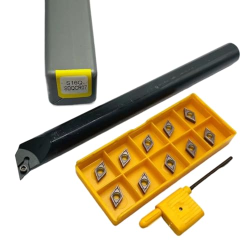 SIAQWYENZ SDQCR SDQCR07 S10K S12M S16Q Interne Kühlung Drehen Werkzeug Wolfram Stahl Schraube Bohren Bar DCMT070204 Hartmetall Klingen Drehmaschine Werkzeug Werkzeughalter(S16Q and VP15TF) von SIAQWYENZ