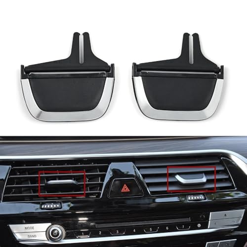 SIAQWYENZ Vorne Hinten Klimaanlage AC Vent Grille Tab Slider Clips Reparatur Kit for BMW 5 6GT Serie G30 G31 G38 G32 Lüftungskanal für Armaturenbrett(Central 2pcs) von SIAQWYENZ