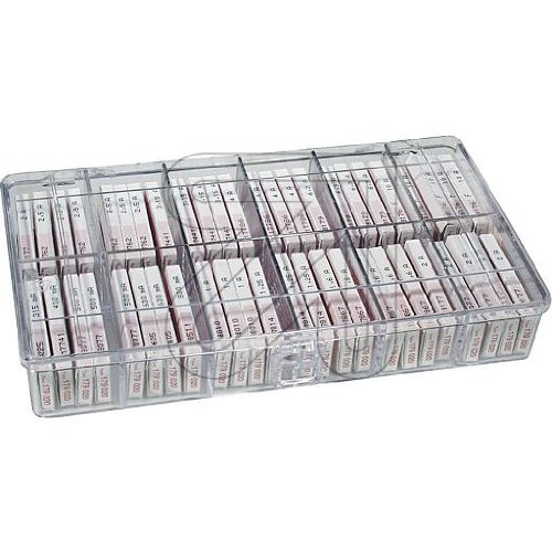 Feinsicherung-Sortiment 5x20mm flink 0,315-10A 480 Feinsicherungen von SIBA