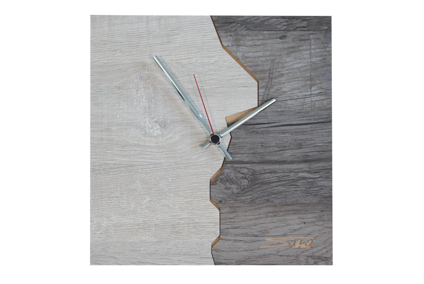 SIBAL Design.Home Wanduhr Glacier Light Wood & Gray (30cm) von SIBAL Design.Home