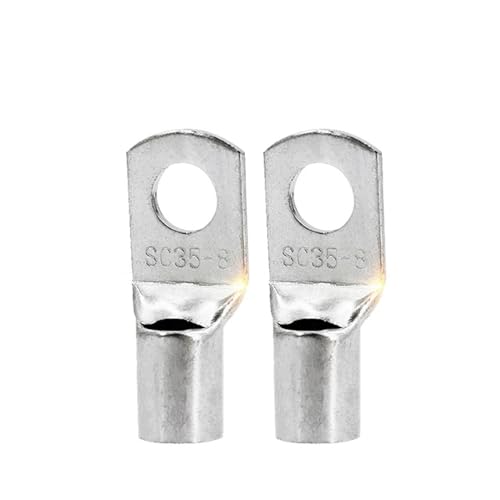 10 Stück Kupfer-Ringkabelschuh SC Typ Kabelschuh SC35-6 SC35-8 SC35-10 Kabelschuh-Drahtverbinder elektrischer Kabelschuh (Color : SC35-10, Size : 10PCS) von SIBBLE