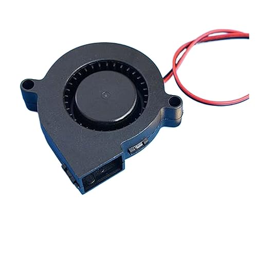 2 Stück Schneckengetriebe-Lüfter 4000 RPM Mini 50 mm * 15 mm Lüfter DC 12 V-24 V bürstenloser Kreisel-Luftbefeuchter Mini Silent-Gebläse for Kühlgeräte von SIBBLE