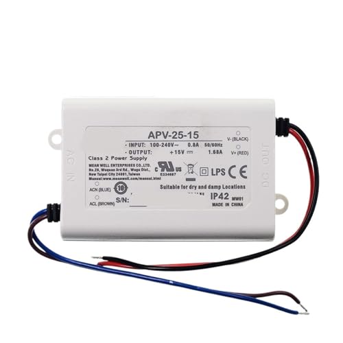 APV-25-1515V/1,68A Konstantspannungsdesign 25,2W LED-Schaltnetzteil mit Einzelausgang von SIBBLE