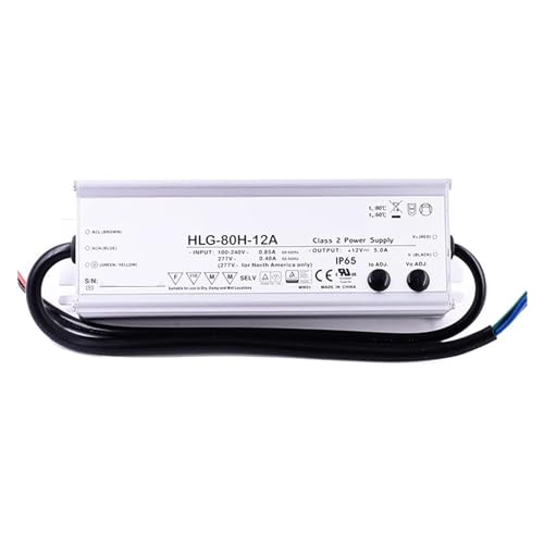 HLG-80H-12A 60 W Konstantspannungs- und Konstantstrom-LED-Treiber, geeignet for Straßen/Hochhallen/Gewächshäuser/Parkplätze von SIBBLE