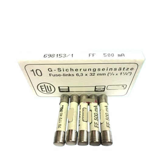 SIBBLE 1 Stück Sicherung 7017240 Multimeter-Sicherung FF 400MA 630MA 800MA 1000V(FF400MA) von SIBBLE