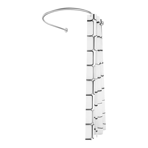 SICHENSH Dusche Vorhangstange U-Form, Rund Duschvorhangstange, Edelstah Badewanne Duschvorhang Bogenstange, Einstellbare Dusche Stange für Badewanne, Einfache Installation SICHENSH Dusche Vorhangstange U-Form, Rund Duschvorhangstange, Edelstah Badewanne Duschvorhang Bogenstange, Einstellbare Dusche Stange für Badewanne, Einfache Installation von SICHENSH