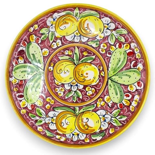 SICILIA BEDDA CAPACI Caltagirone Keramik-Zierteller Ø 30 cm ca. (1 Stück) mit 6 MD3-Dekorationsoptionen - Anstand 5 von SICILIA BEDDA CAPACI