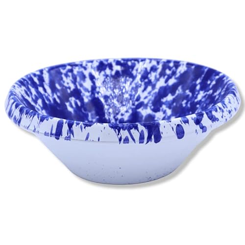 Set mit 3 Lemmi, sizilianischen Keramikschalen mit gesprenkeltem Dekor und Zwei Farboptionen (3 Stück) - Blau von SICILIA BEDDA CAPACI
