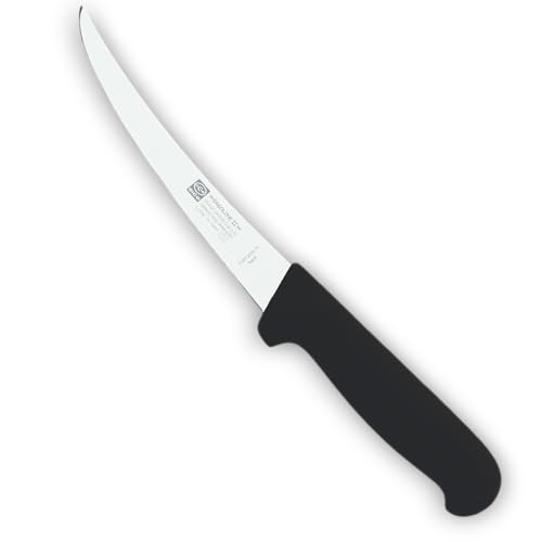 SICO Ausbeinmesser gebogen flexibel Farbe Schwarz, Größe 15 cm von SICO