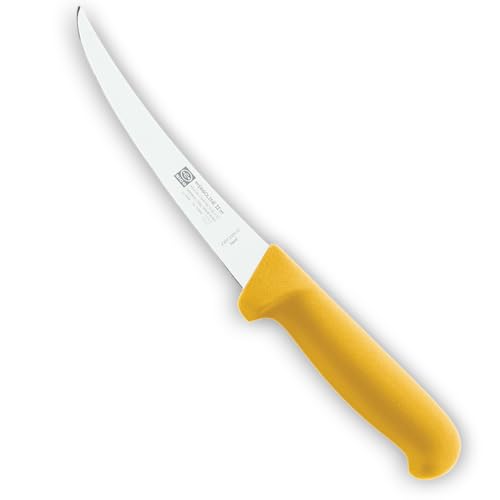 SICO Ausbeinmesser gebogen steif Farbe Gelb, Größe 15 cm von SICO