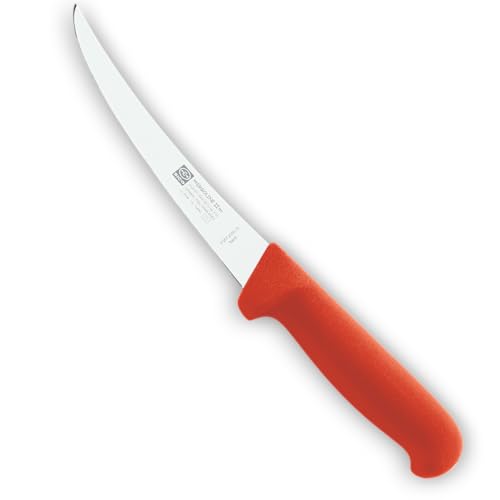 SICO Ausbeinmesser gebogen steif Farbe Rot, Größe 13 cm von SICO