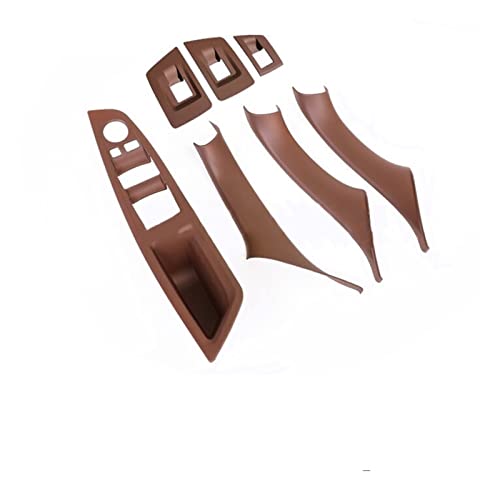 Für B&MW 5er F10 F11 520 525 Linkslenker LHD Schwarz Autoinnentürgriff Innenverkleidung Pull Trim Cover Armlehne AutTürgriff Innentürverkleidung (Farbe : 7pcs Set red) von SICOTTON