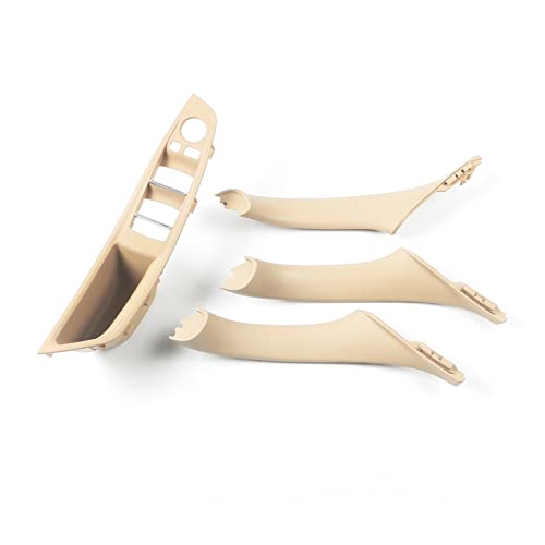 Für B&MW 5er F10 F11 Linkslenker LHD Beige Schwarz Autoinnenraum Innentürgriff Panel Pull Trim Cover AutTürgriff Innentürverkleidung (Farbe : 11) von SICOTTON