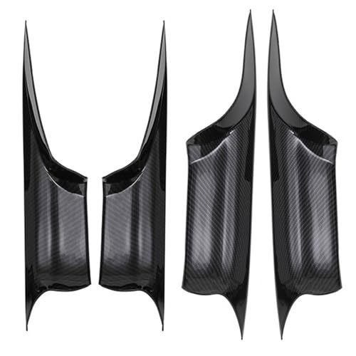 Für B&MW F01 7er 730 750 2008–2015 Autoinnentürgriff Vorne Hinten Links Rechts Innentürverkleidungsgriff AutTürgriff Innentürverkleidung (Farbe : All Carbon Pattern) von SICOTTON