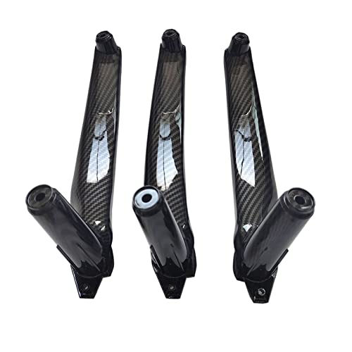 Für B&MW X5 X6 E70 E71 Rechtslenker RHD Innentürgriff Ersatz-Autoinnentürgriff 3-teiliges Set AutTürgriff Innentürverkleidung (Farbe : RHD 3PCS Carbon) von SICOTTON
