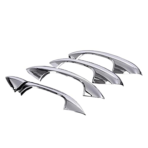 Nonuinz Für Mercedes Für Benz GLC X253 Kohlefaser ABS Chrom Türgriffabdeckung Trim Linkslenker Zubehör Auto Innengriff Türgriff (Farbe : Bright Silver) von SICOTTON