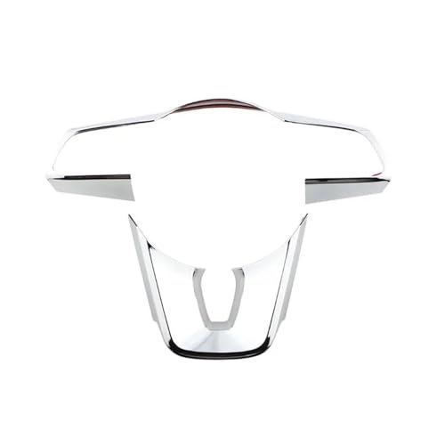 SICOTTON ABS-Auto-Lenkrad-Tasten-Panel-Schutzabdeckung Trim-Aufkleber Für Kia Für Forte K3 2019 2020 2021 Auto-Innenleisten(Silber) von SICOTTON