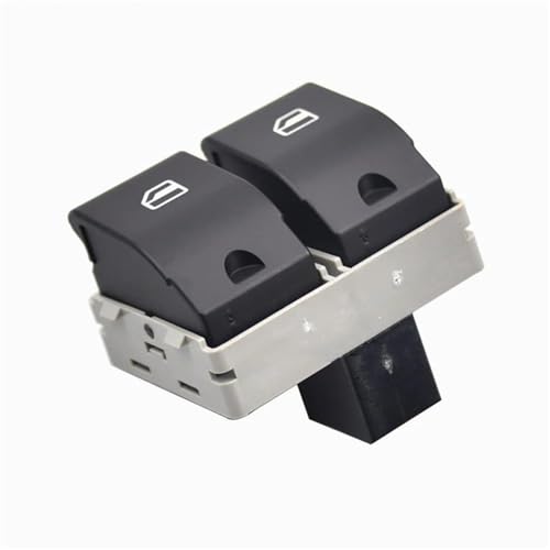 SICOTTON Fenstersteuerschalter Für Sitz Für Ibiza Für Cordoba 2002 2003 2004 2005 2006 2007 2008 2009 6Q 0 959 858 6Q0959858 Elektrische Fenster Doppel Schalter Taste (Color : Black Bottom) von SICOTTON