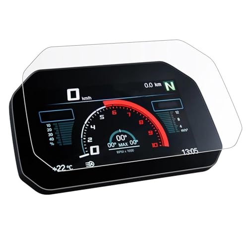 SICOTTON Für B&MW M1000R M1000 R 2023 Motorrad Dashboard Screen Protector TPU Instrument Film Motorrad-Armaturenbrett-Schutzfolie(Color:2 Set) von SICOTTON